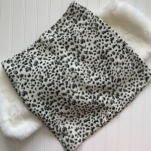 Loft leopard mini  skirt size 6p EUC